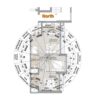 Online floor plan map analysis